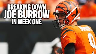 Breaking down what went wrong for Joe Burrow in Week 1  PFF [upl. by Oirad]