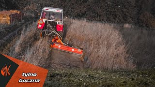 Kosiarka bijakowa TYLNO BOCZNA Ciężka w ŚWIETNEJ CENIE  ORKAN KTBCZ 180 i ZETOR 6245 [upl. by Yde]