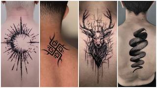 Top 10 Attractive BACK Neck Tattoos For Men 2024  Tattoo Designs For ALL [upl. by Arnaud]