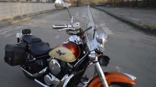 Kawasaki Vulcan Classic 400 pipes sound [upl. by Lemor]