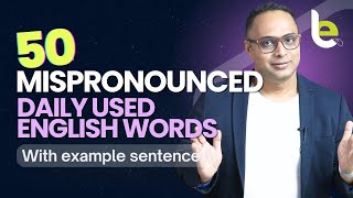 50 Commonly Mispronounced Daily Use English Words English Pronunciation Practice  Aakash [upl. by Itsur]