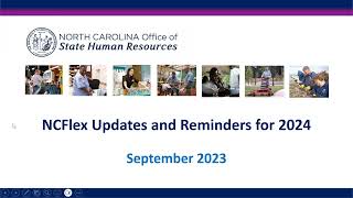 NCFlex September 2023 Session  Preparing for Open Enrollment [upl. by Fortunia]