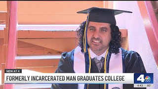 Exinmate convicted of firstdegree murder graduates from UC Irvine [upl. by Marquez]