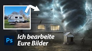 Ich bearbeite Eure Bilder  Photoshop Tutorial  Fotomontage [upl. by Aihsiyt448]