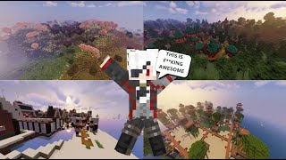 Minecraft New MUSHROOM VILLAGEMORE VILLAGE MOD Review [upl. by Nynahs377]