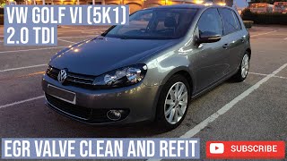 VW Golf 20TDi  EGR Removal Clean amp Refit [upl. by Arytahs]