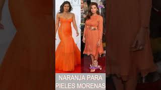 COLOR NARANJA para PIEL MORENA CALIDA pielmorena [upl. by Teodoor]