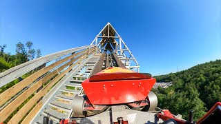 FULL POV Lightning Rod at Dollywood 2024 CHAIN LIFT VERSION [upl. by Loresz]