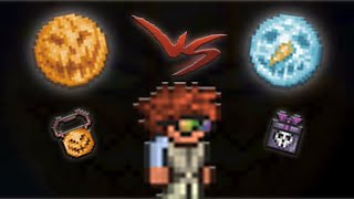 Pumpkin Moon vs Frost Moon  Guide and Comparison  Terraria 14  Journeys End [upl. by Zetrok]