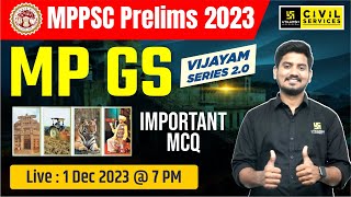 MPPSC Pre 2023  MP GS  Most Important MCQs  Sourabh Sir  MPPSC Utkarsh [upl. by Llecram]