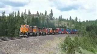 Railfanning Montanas Hi Line  into Idaho 62009 [upl. by Hakeem]