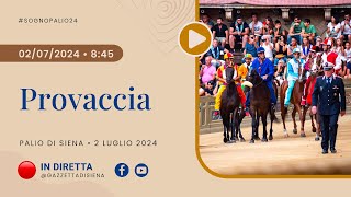 Provaccia  Palio di Siena 2 luglio 2024  SOGNO PALIO [upl. by Ginder851]