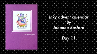 INKY ADVENT CALENDAR by Johanna Basford  day 11  prismacolor pencils [upl. by Charbonneau917]