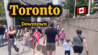 4 K 🇨🇦 Canada Toronto Downtown walking tour JUNE 2024 [upl. by Amesari]