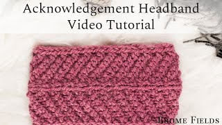 Chevron Headband Knitting Pattern Video Tutorial [upl. by Aliak728]