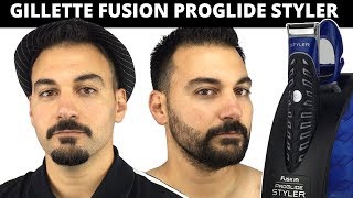 Beard Trimming  Gillette Fusion Proglide Styler Review [upl. by Brandice]