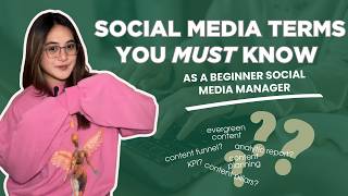 Terms in Social Media Management that will help you to start as a Social Media Manager [upl. by Annaya]