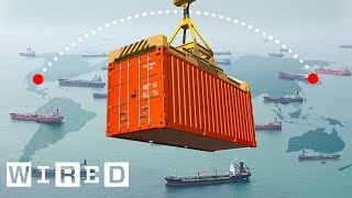 Every Stop a Shipping Container Makes from China to Chicago  WIRED [upl. by Gilliam]