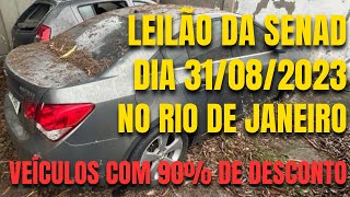 LEILÃO DE VEÍCULOS DA SENAD NO RIO DE JANEIRO em 31082023 EXCELENTES OPORTUNIDADES desc até 90 [upl. by Asher]