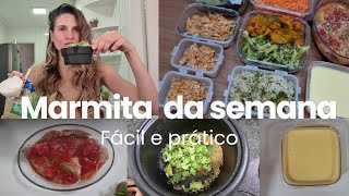 PREPARANDO AS COMIDAS DA SEMANA  sem congelar e fácil  marmitas saudáveis [upl. by Adni]