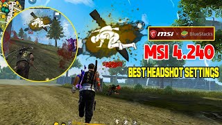 Msi App Player 4240  Best Headshot Advance Sensitivity Settings For Free Fire  Msi Emulator 2021 [upl. by Ecaidnac]