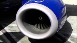 Start Idle Run and Shutdown of a GE CF3410E6 Jet Engine [upl. by Eyllib]