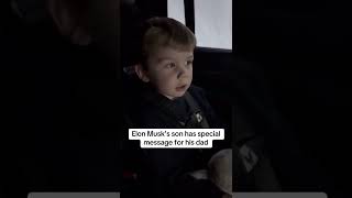 Elon Musk’s 4year old son has a message for his dad “Save America Help Trump” elon elonmusk [upl. by Noinatrad834]