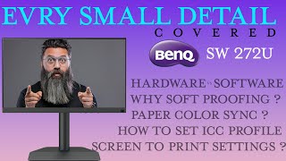 BENQ SW272U HOW TO DO HAREWARE CALIBRATIONBEST SETTING FOR SCREEN TO PRINT amp BENQ PAPER COLOR SYNC [upl. by Svirad615]