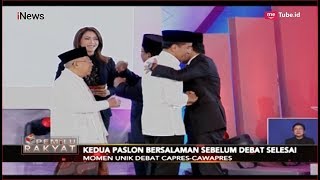 Momen Unik Debat Pilpres 2019 Prabowo Joget Hingga Jokowi Berpelukan  Pemilu Rakyat 1801 [upl. by Zetrok]