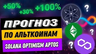 ПРОГНОЗ ПО АЛЬТКОИНАМ  SOLANA OPTIMISM APTOS [upl. by Nevla]