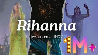 Rihanna live concert at Ambani pre wedding  First stage show in INDIA Jamnagar [upl. by Enohsal]