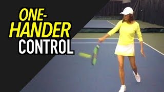 Tennis Lesson Technique for One Handed Backhand CONFIDENCE and CONTROL [upl. by Siegel595]