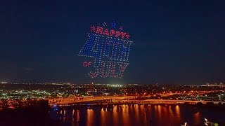 4th of July Drone Light Show at Tropical Park with Lunalite Drone Show [upl. by Lord376]