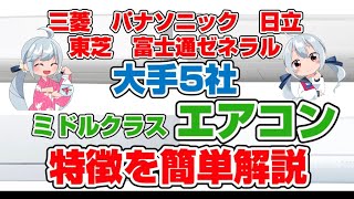 エアコン フィルター自動お掃除付き 大手5社 お値打ちなミドルクラスのみに絞って解説します 三菱 パナソニック 日立 東芝 富士通ゼネラル [upl. by Izzy]