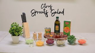 CITRUS SPROUTS SALAD [upl. by Cranford]