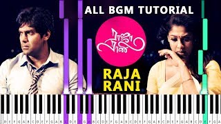 Raja Rani All BGM Piano Tutorial by Blacktunes Piano  Synthesia Tamil  Raja Rani Piano Notes [upl. by Alisen]