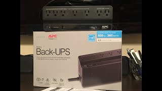 Unboxing UPS UnInterrupted Power Supply unit APC BackUPS 650 [upl. by Truk]