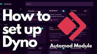 How to setup Dyno Discord Bot  Automod Module [upl. by Bear67]