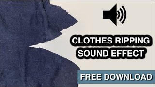 Clothes Ripping Sound Effect [upl. by End457]