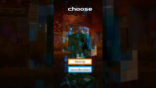 Choose wisely minecraft minecraftshorts minecraftmeme youtubeshorts shorts memes [upl. by Dey]