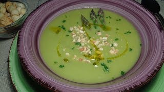 CREMA DI ASPARAGI LEGGERA  Ricetta senza soffriggere disintossicante [upl. by Enerual]