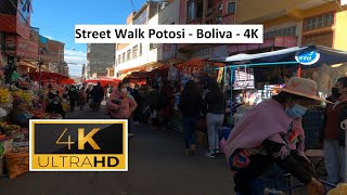 🇧🇴 Street Walk Potosi  Boliva  4K [upl. by Atirrehs]