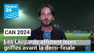 Les Léopards de la RD Congo affûtent leurs griffes avant la demifinale contre la Côte dIvoire [upl. by Lleneg6]