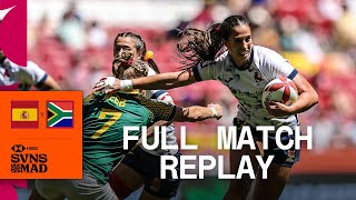 Making home advantage count  Spain vs South Africa  Playoff Qualifier Match  HSBC Madrid Sevens [upl. by Letsou671]