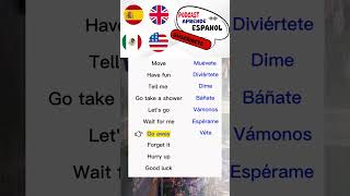 Speak Spanish Today 🗣️ Learn in  Seconds easyspanish learnspanishathome ingles [upl. by Reh]