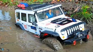 RC CARS 4x4 MUDDING amp WINCH RESCUE ACTION 🍂 RC Crawler amp Scaler Osnabrück [upl. by Nelan]