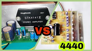 STK4141 VS LA 4440  AUDIO AMPLIFIER BOARD  Amplifier kit [upl. by Saenihp]