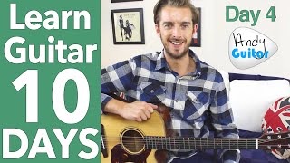 Guitar Lesson 4  Your First Riff 10 Day Guitar Starter Course [upl. by Llenrup430]