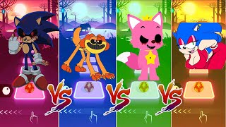 Sonic EXE vs DogDay EXE vs Pinkfong EXE vs Sonica Female EXE Tiles Hop [upl. by Signe]