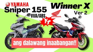 Yamaha Sniper ABS 2024 vs Honda WInner X v2  Side by Side Comparison  Philippines  2024 [upl. by Standice995]